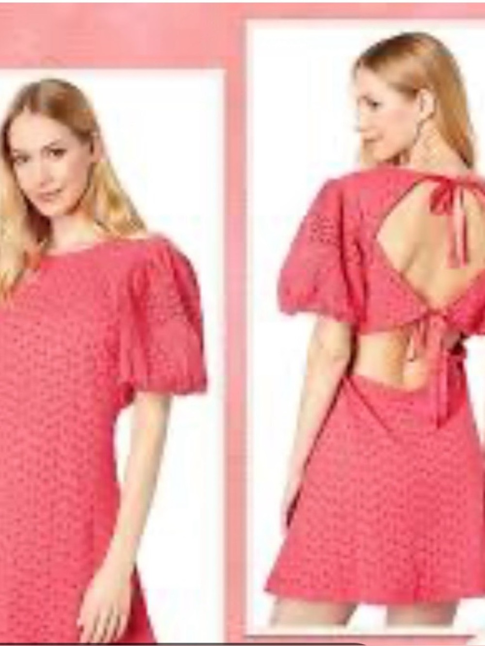 Free People Red Backless Dress